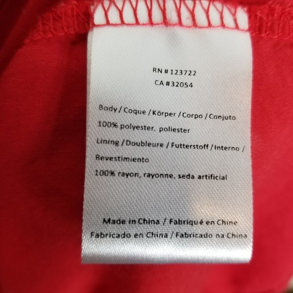 Anthropologie One September Women Red Floral Maxi Summer Dress Belted  M - Picture 6 of 6